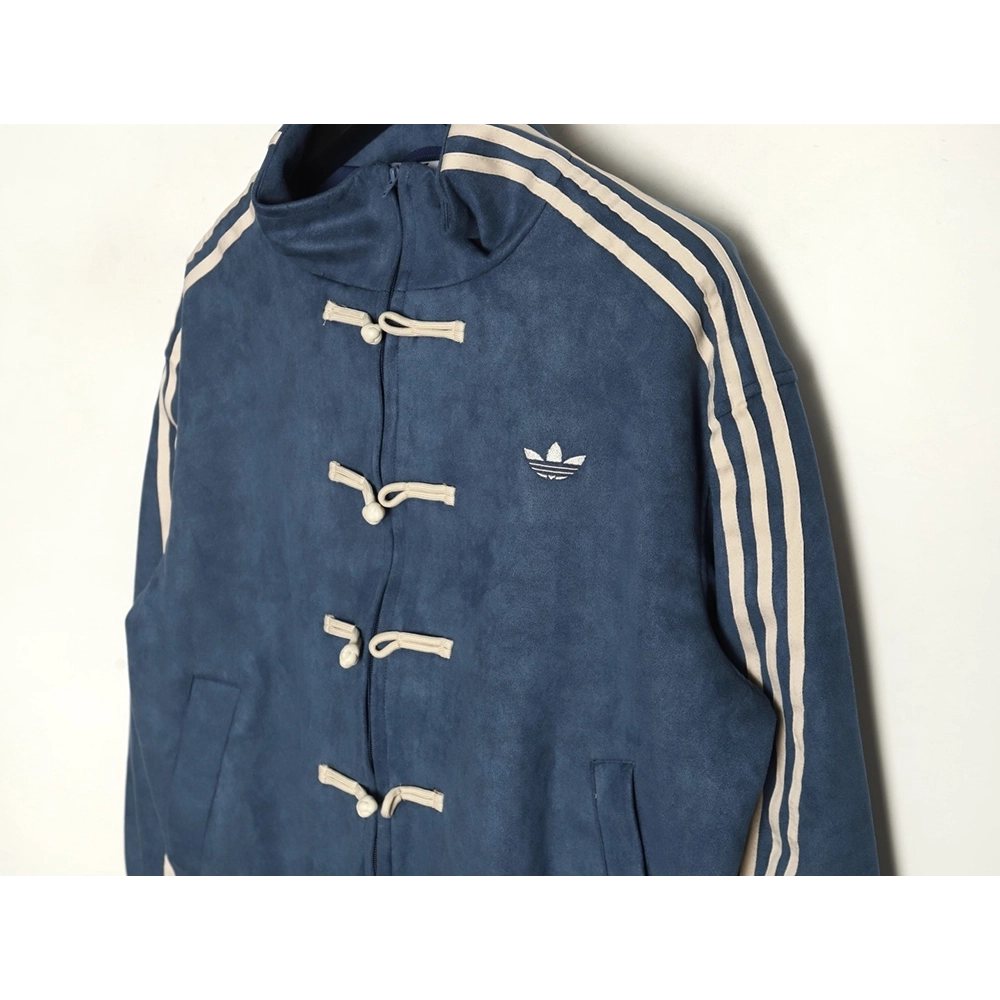 Adidas Trefoil New Chinese Suede Tang Suit Jacket,ADIDAS