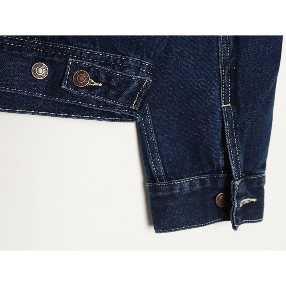 Celine Paris denim jacket with back patch,Celine