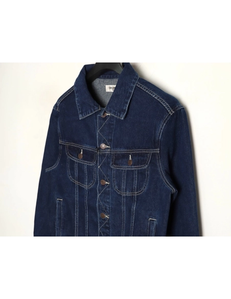 Celine Paris denim jacket with back patch,Celine