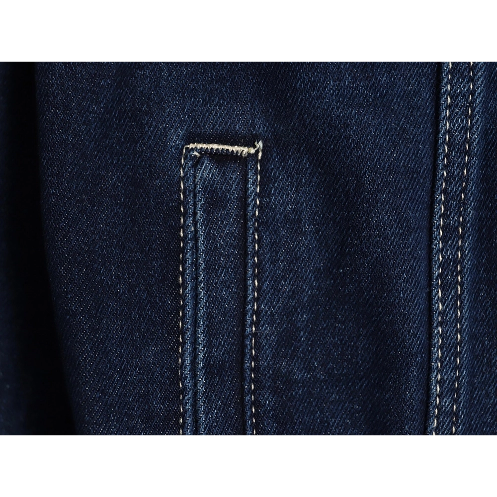 Celine Paris denim jacket with back patch,Celine