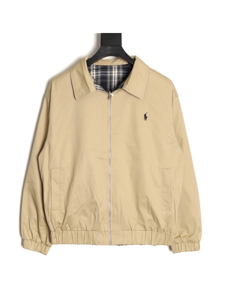Ralph Lauren reversible jacket with lapel embroidery,Ralph Lauren
