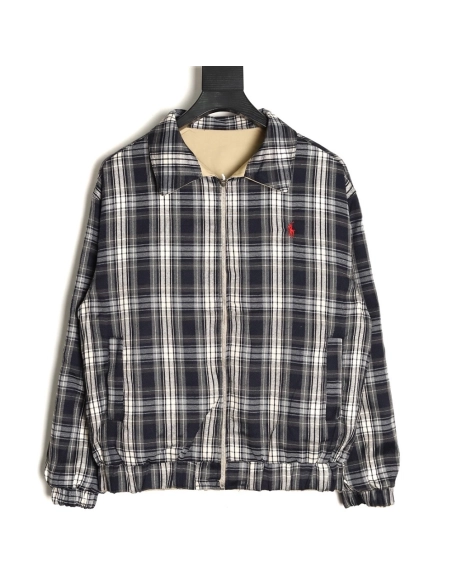 Ralph Lauren reversible jacket with lapel embroidery,Ralph Lauren