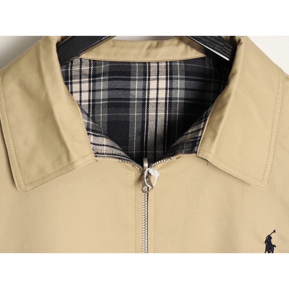 Ralph Lauren reversible jacket with lapel embroidery,Ralph Lauren