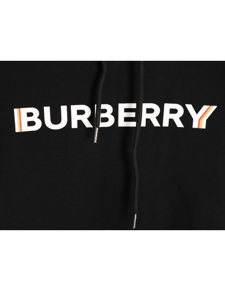 Burberry Double Shadow Lettering Print Hoodie,Burberry