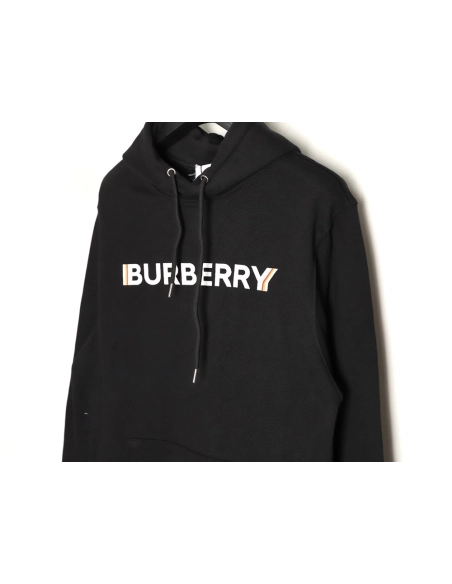 Burberry Double Shadow Lettering Print Hoodie,Burberry