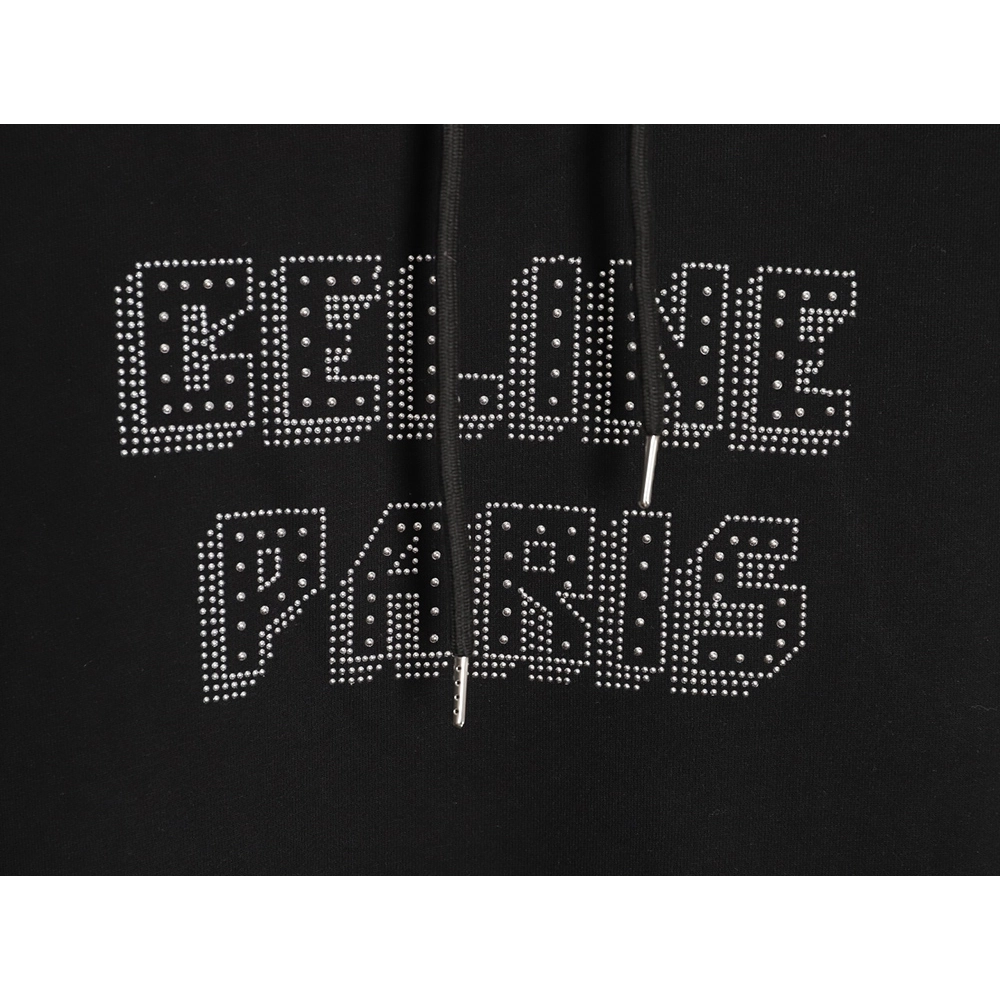 Celine studded diamond lettering hooded sweatshirt,Celine
