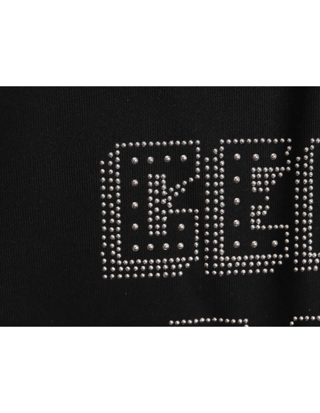 Celine studded diamond lettering hooded sweatshirt,Celine