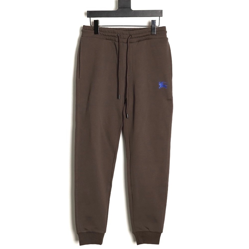 Burberry embroidered warhorse back pocket logo trousers,Burberry