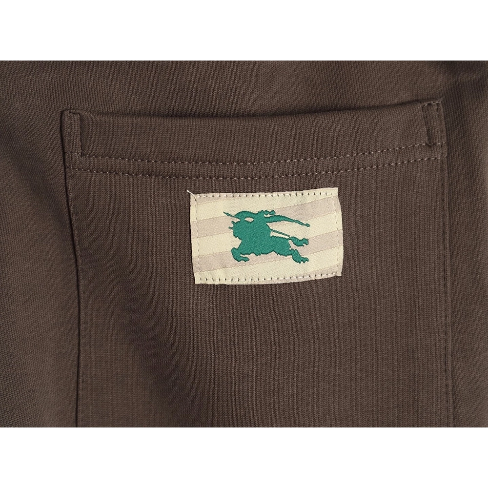 Burberry embroidered warhorse back pocket logo trousers,Burberry