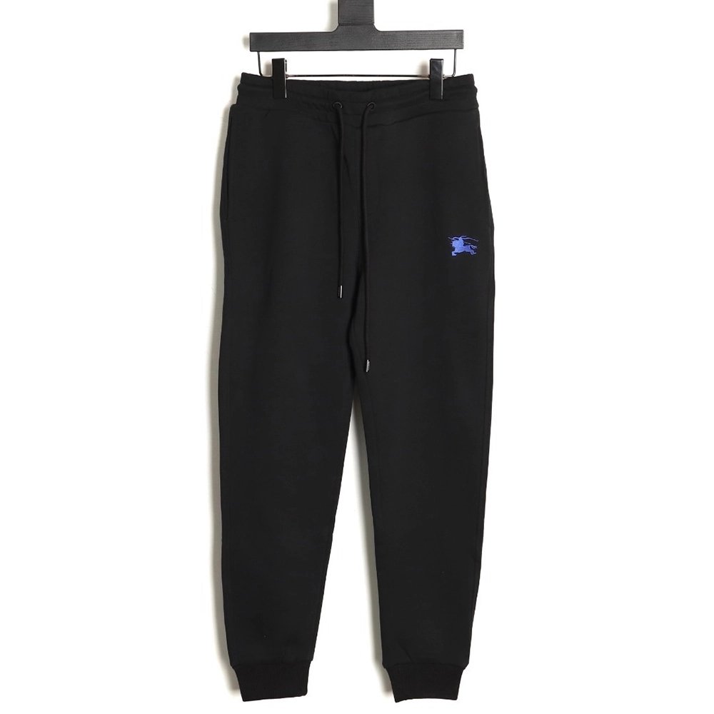 Burberry embroidered warhorse back pocket logo trousers TSK1,Burberry