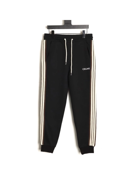 Celine side webbing embroidered logo cuffs trousers TSK1,Celine