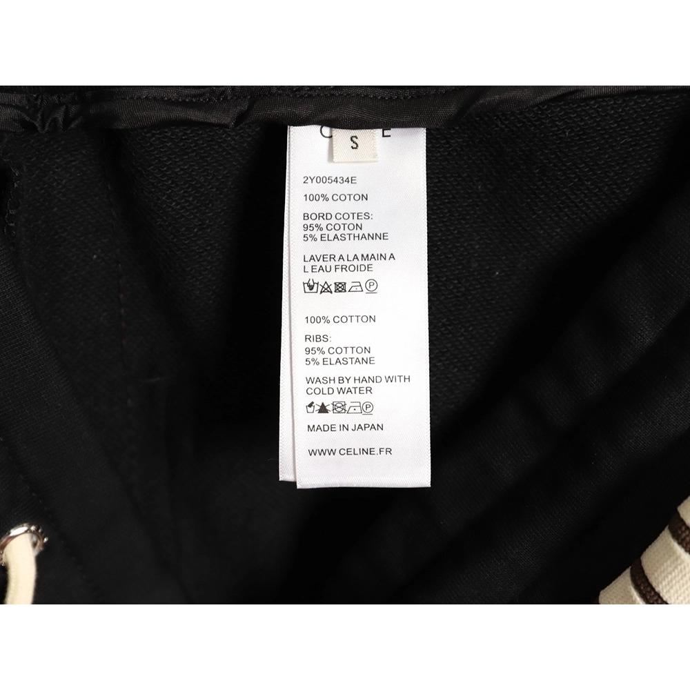 Celine side webbing embroidered logo cuffs trousers TSK1,Celine