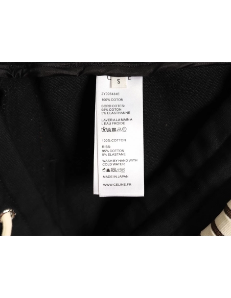 Celine side webbing embroidered logo cuffs trousers TSK1,Celine