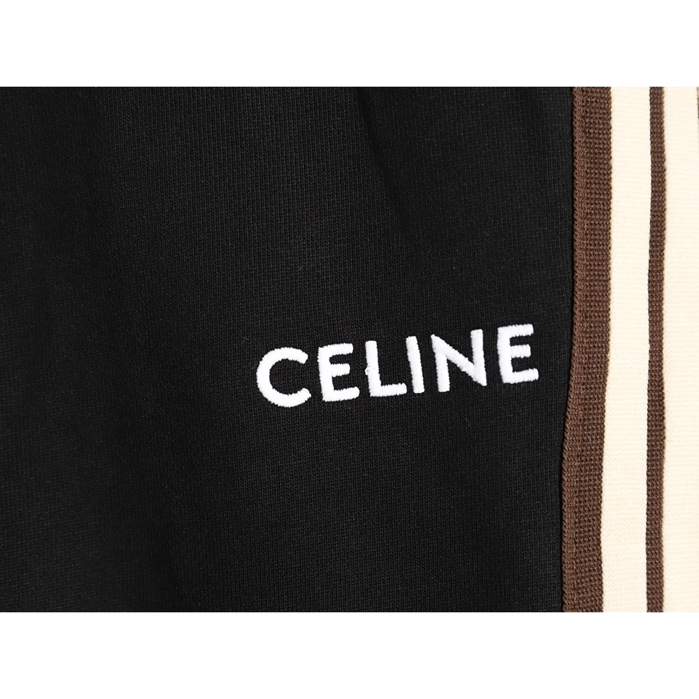 Celine side webbing embroidered logo cuffs trousers TSK1,Celine