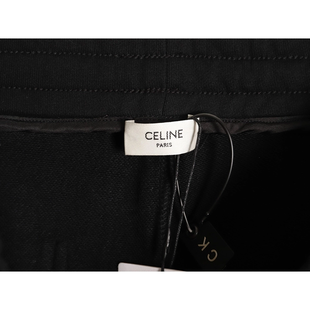 Celine side webbing embroidered logo cuffs trousers TSK1,Celine