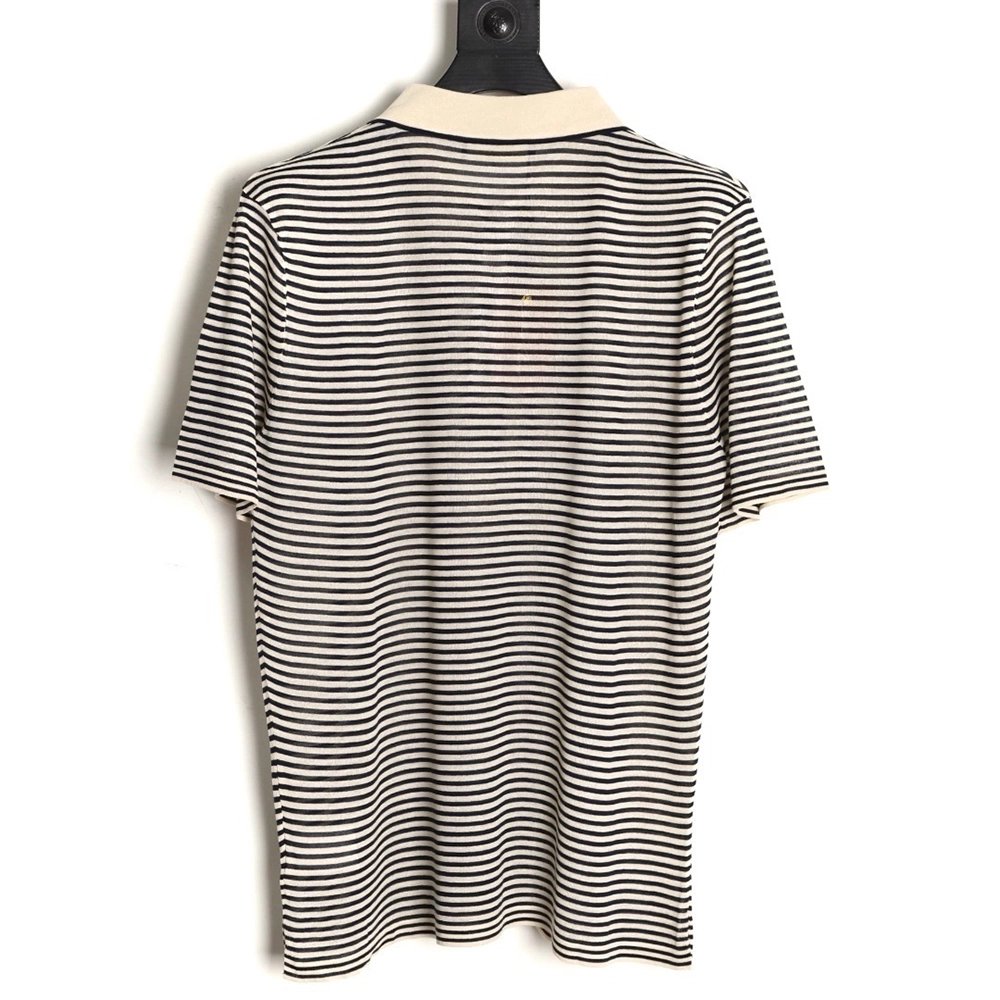Loro Piana striped knitted Polo short-sleeved,Loro Piana