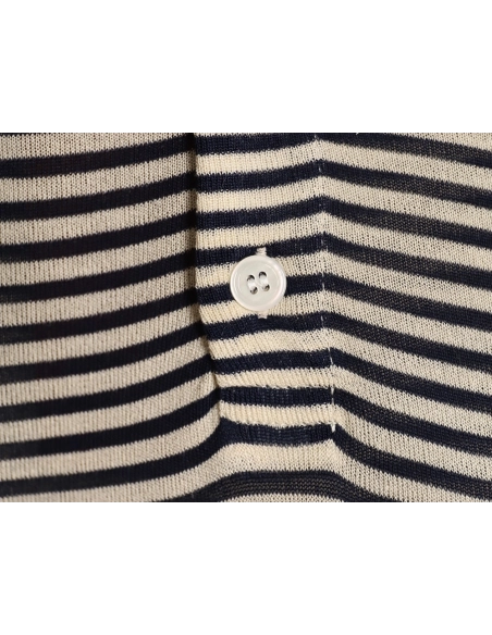 Loro Piana striped knitted Polo short-sleeved,Loro Piana