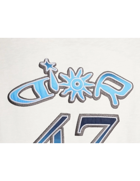 Dior 47 gradient lettering appliqu¨¦ short sleeves,Dior