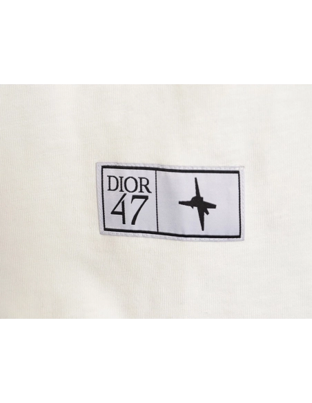 Dior 47 gradient lettering appliqu¨¦ short sleeves,Dior