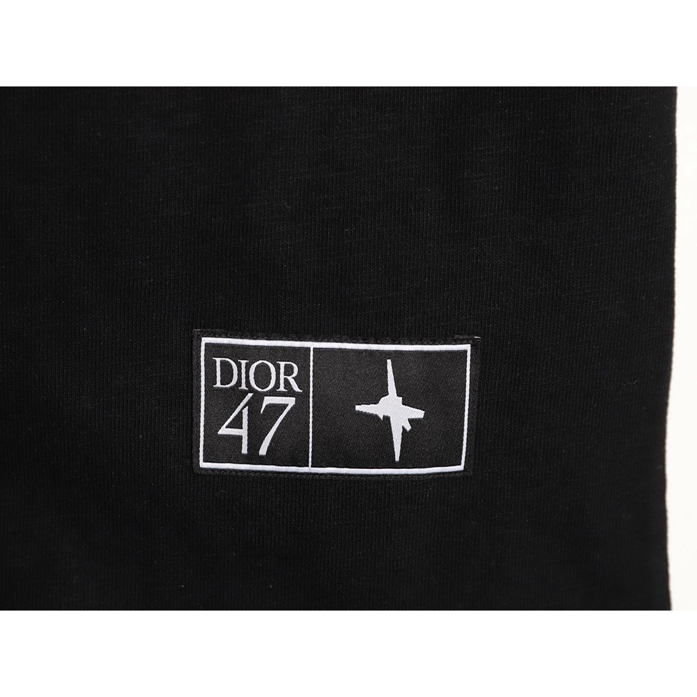 Dior 47 gradient lettering appliqu¨¦ short sleeves TSK1,Dior