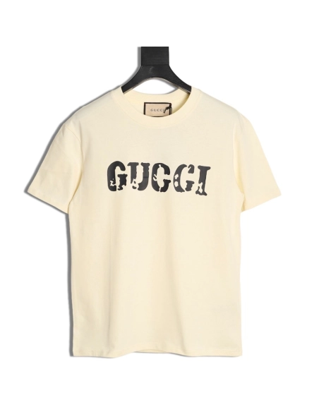 Gucci mottled letter print short sleeves,Gucci