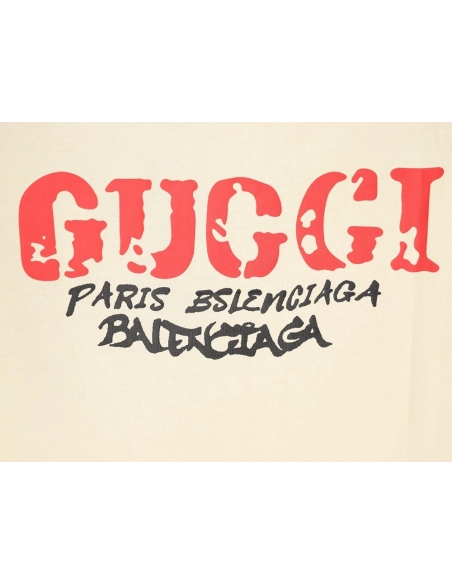 Gucci mottled letter print short sleeves,Gucci