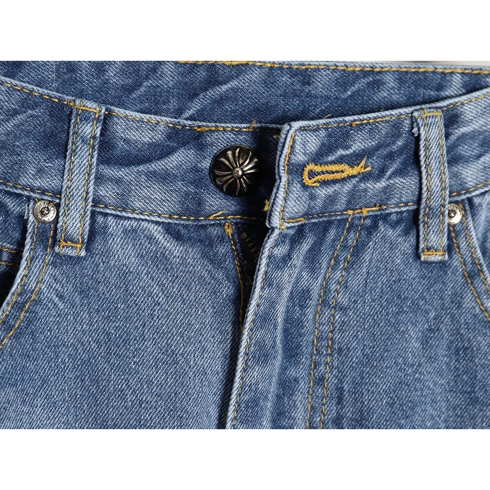 Chrome Hearts Back Sanskrit Cross Leather Pants TSK1,Chrome Hearts