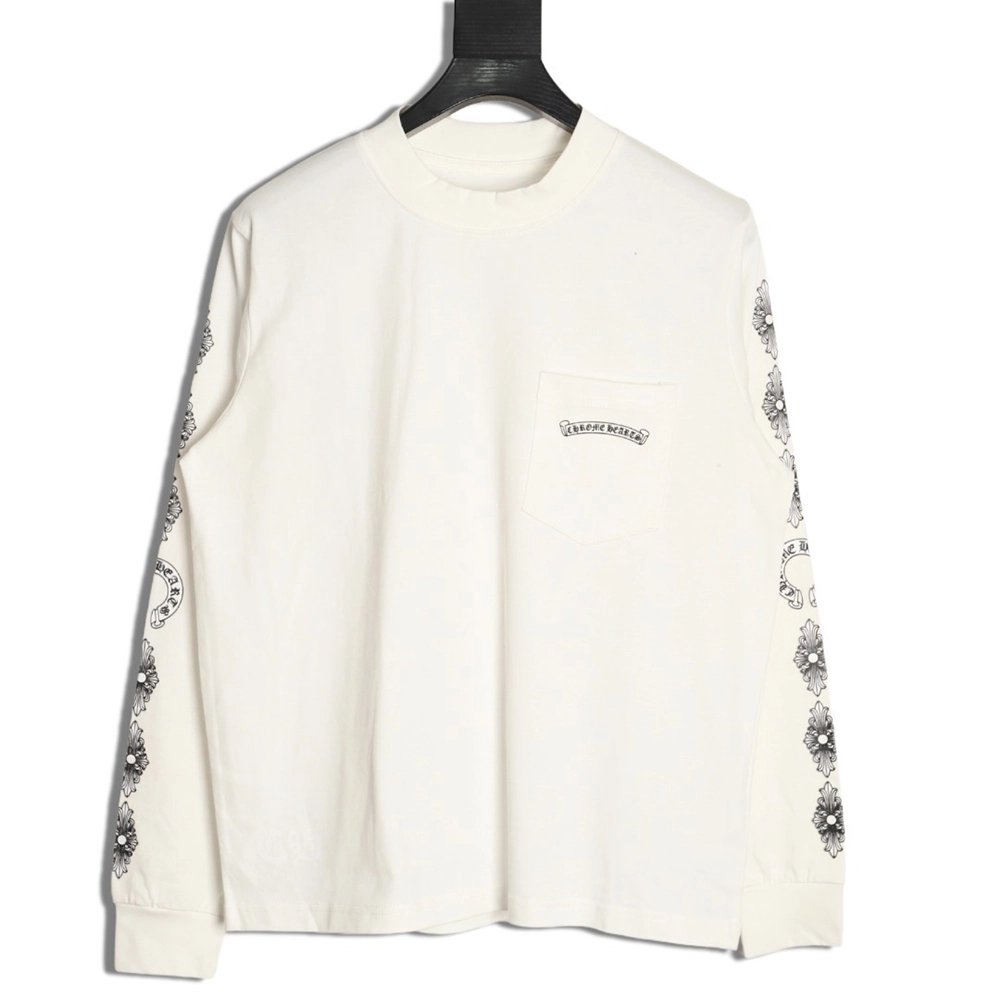 Chrome hearts back cross round neck long sleeves,Chrome Hearts