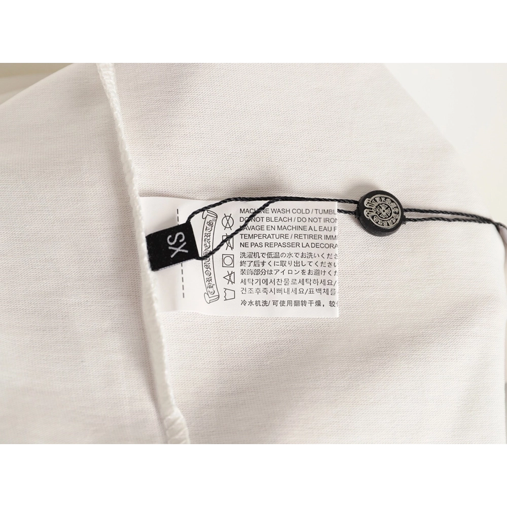 Chrome hearts neckline colorful Sanskrit round neck long sleeves,Chrome Hearts