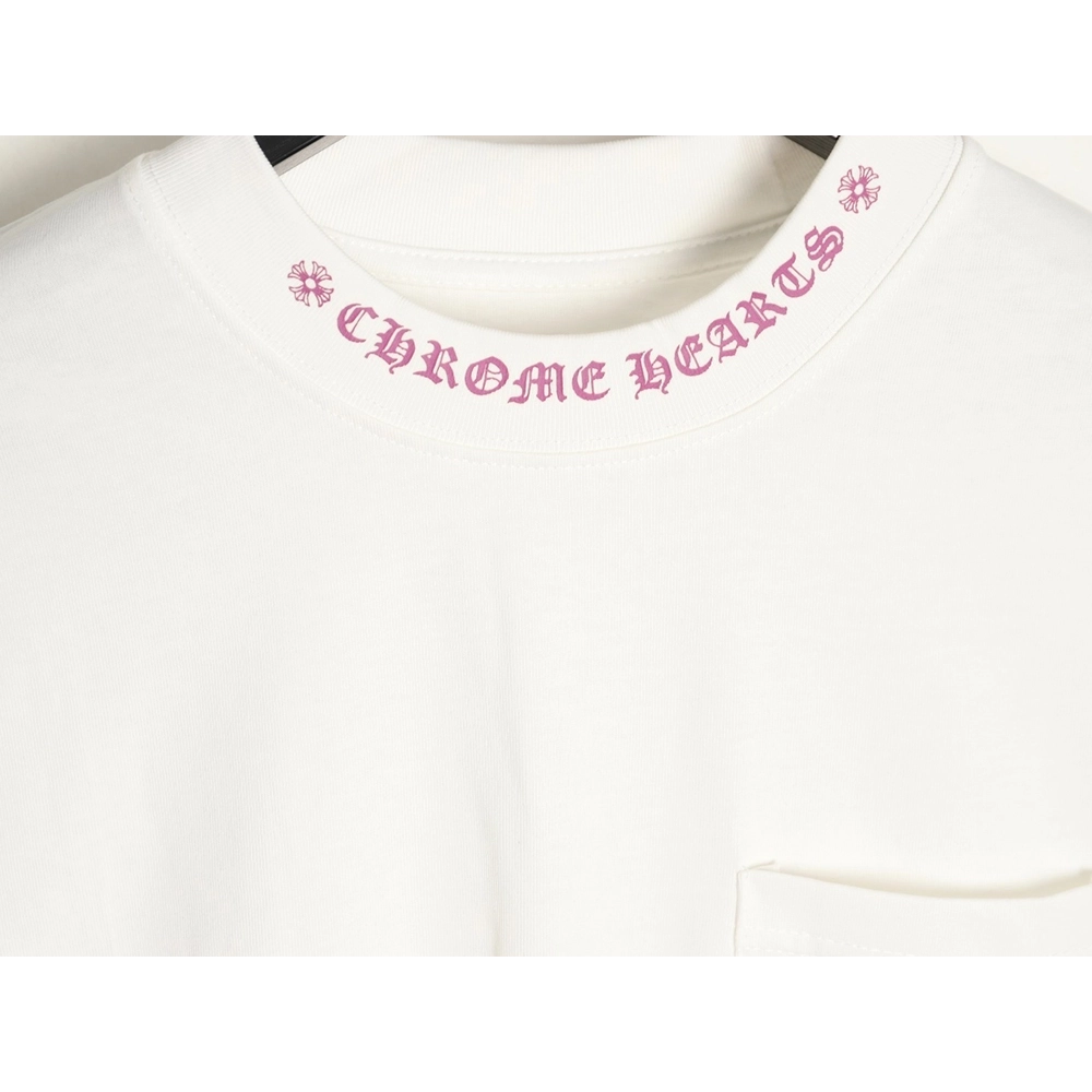Chrome hearts neckline colorful Sanskrit round neck long sleeves,Chrome Hearts