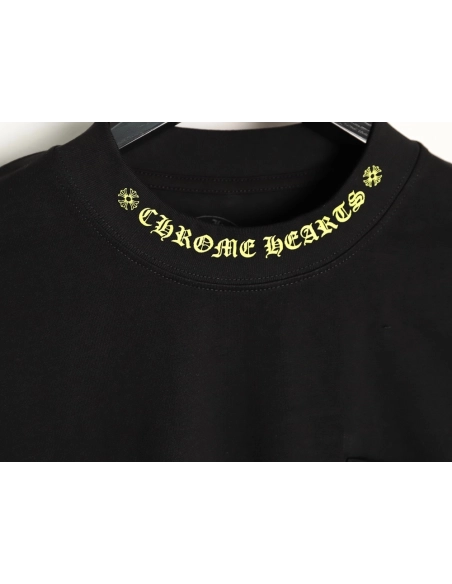 Chrome hearts neckline colorful Sanskrit round neck long sleeves TSK1,Chrome Hearts