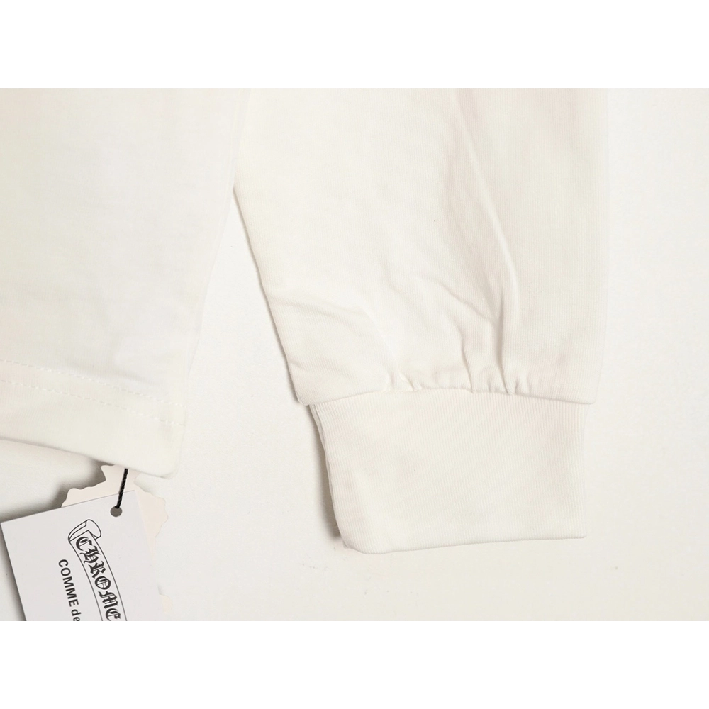 Chrome hearts blue horseshoe cross round neck long sleeves,Chrome Hearts