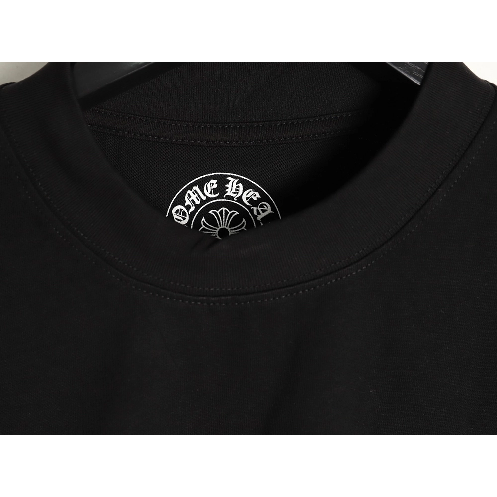 Chrome hearts blue horseshoe cross round neck long sleeves TSK1,Chrome Hearts