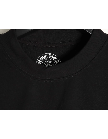 Chrome hearts blue horseshoe cross round neck long sleeves TSK1,Chrome Hearts