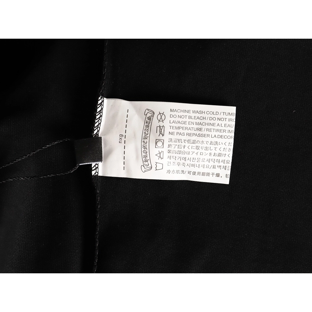 Chrome hearts blue horseshoe cross round neck long sleeves TSK1,Chrome Hearts