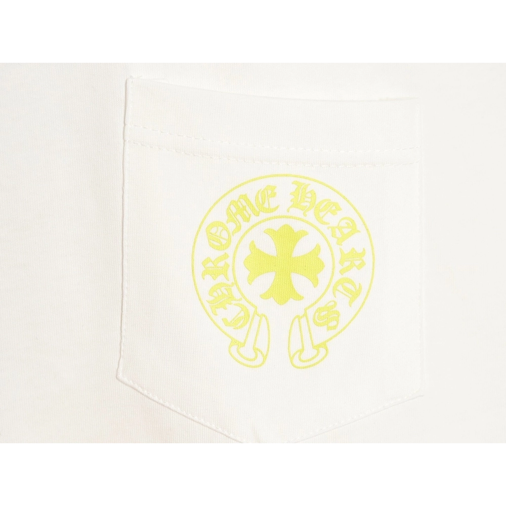 Chrome hearts Sanskrit lemon green round neck long sleeves,Chrome Hearts