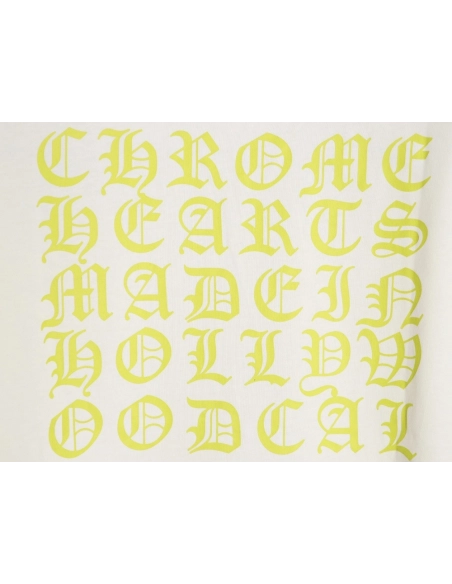 Chrome hearts Sanskrit lemon green round neck long sleeves,Chrome Hearts