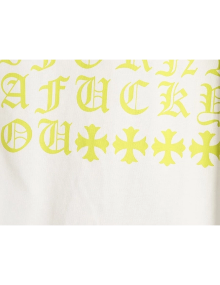 Chrome hearts Sanskrit lemon green round neck long sleeves,Chrome Hearts