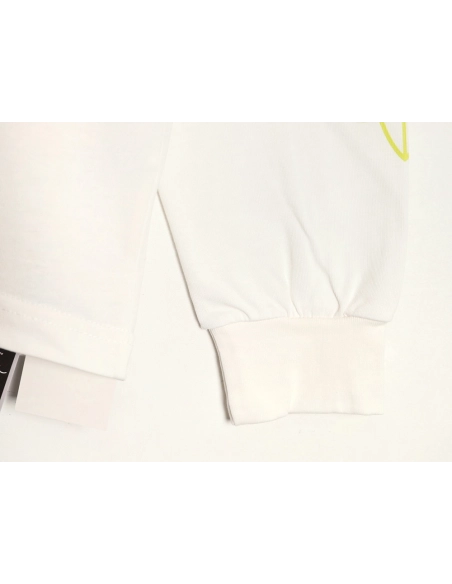 Chrome hearts Sanskrit lemon green round neck long sleeves,Chrome Hearts