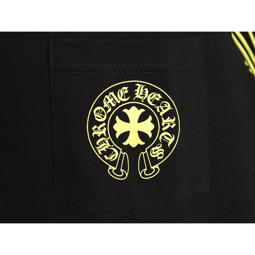 Chrome hearts Sanskrit lemon green round neck long sleeves TSK1,Chrome Hearts