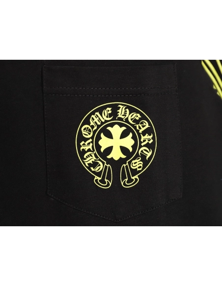 Chrome hearts Sanskrit lemon green round neck long sleeves TSK1,Chrome Hearts