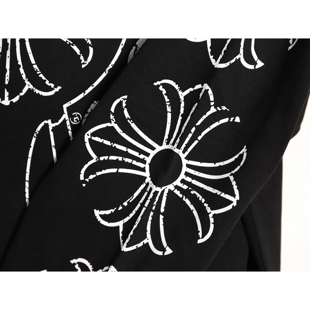 Chrome hearts damaged horseshoe round neck long sleeves TSK1,Chrome Hearts