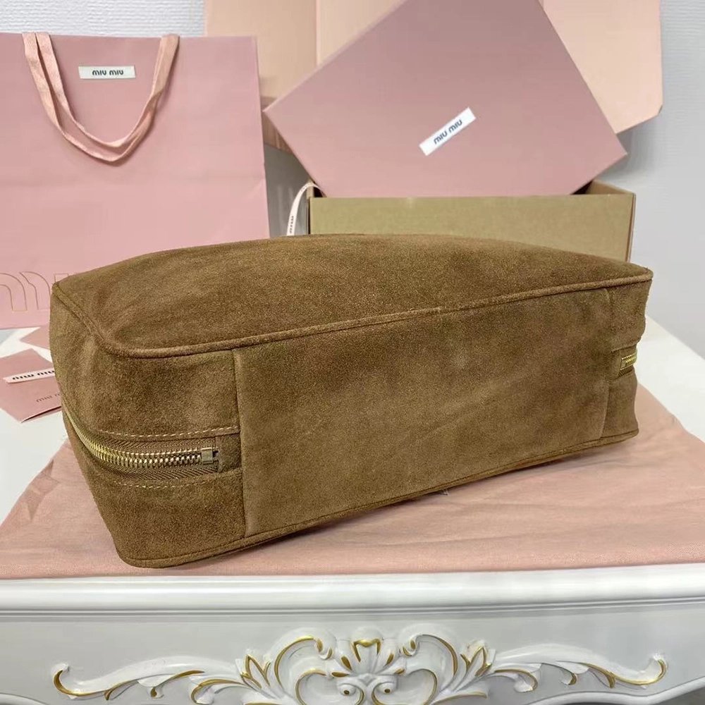 Miu Miu Suede Beau bags 5BB117 34X23X10cm,Miu Miu Bags