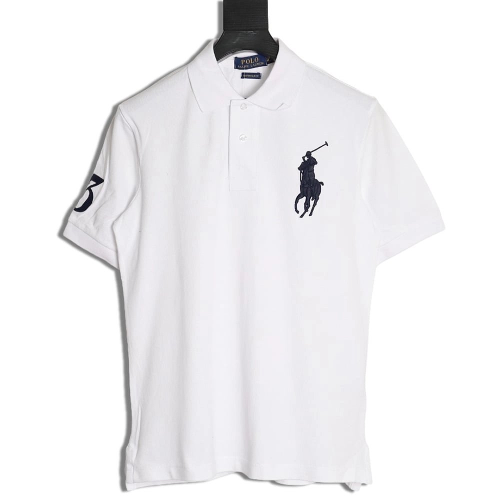 Ralph Lauren Big Pony short-sleeved polo shirt with embroidered logo,Ralph Lauren
