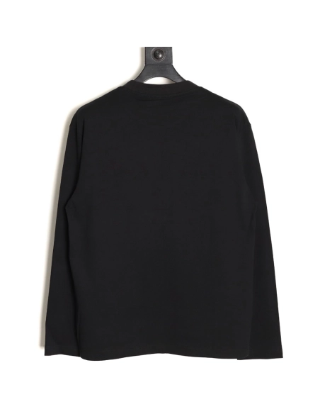 Loewe misplaced logo small embroidered long-sleeved T-shirt,Loewe