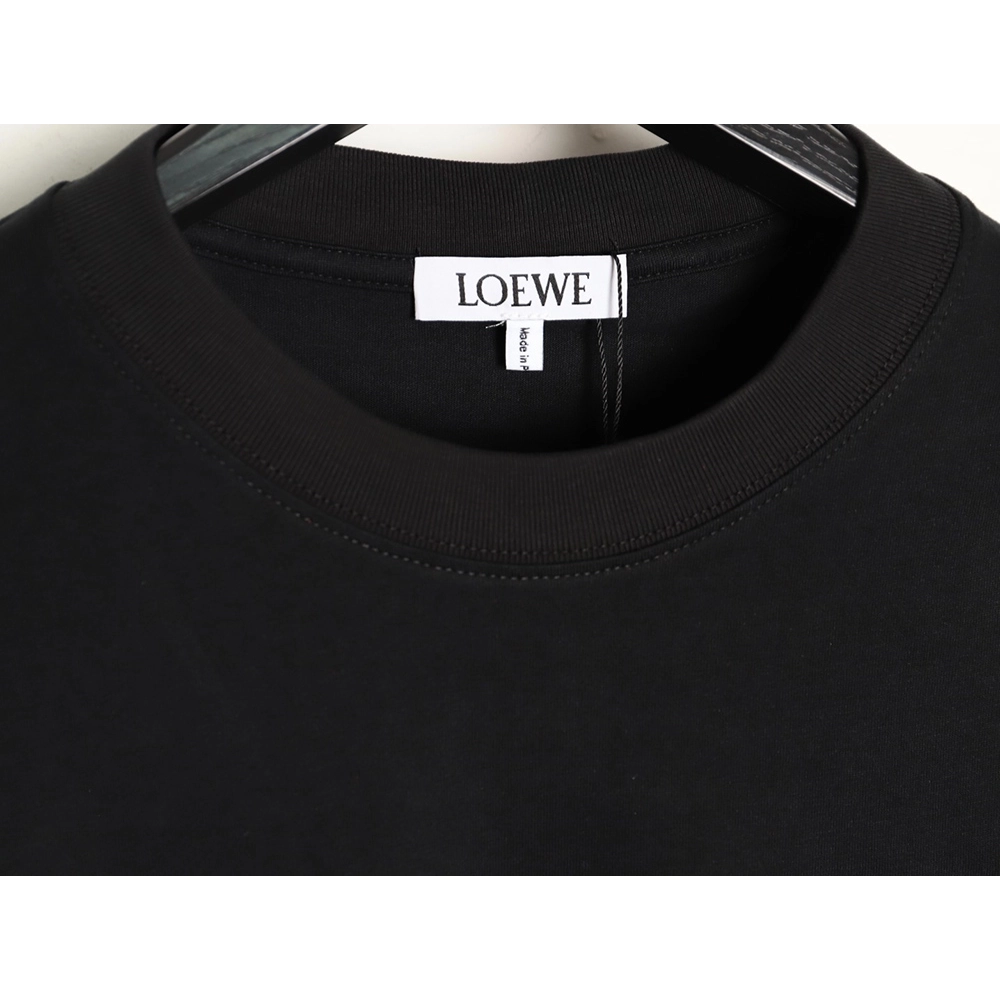 Loewe misplaced logo small embroidered long-sleeved T-shirt,Loewe