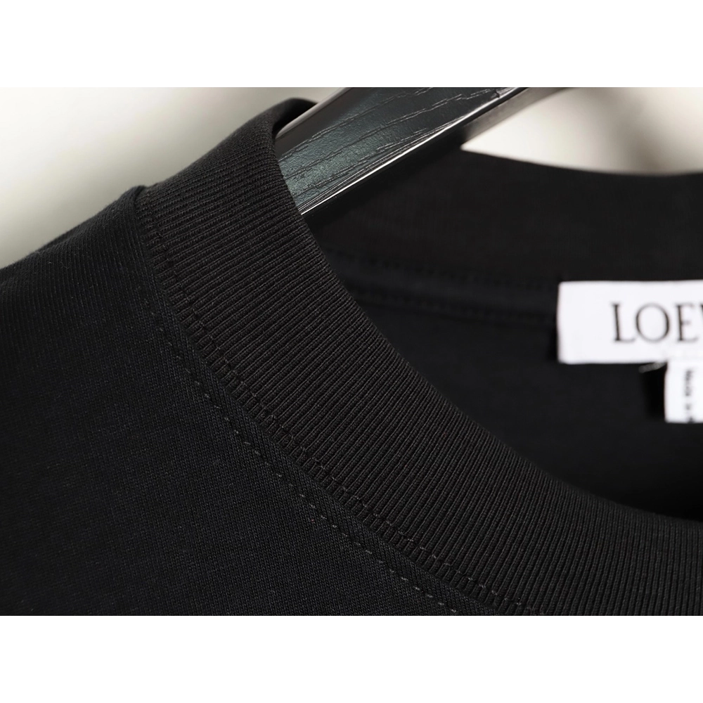 Loewe misplaced logo small embroidered long-sleeved T-shirt,Loewe