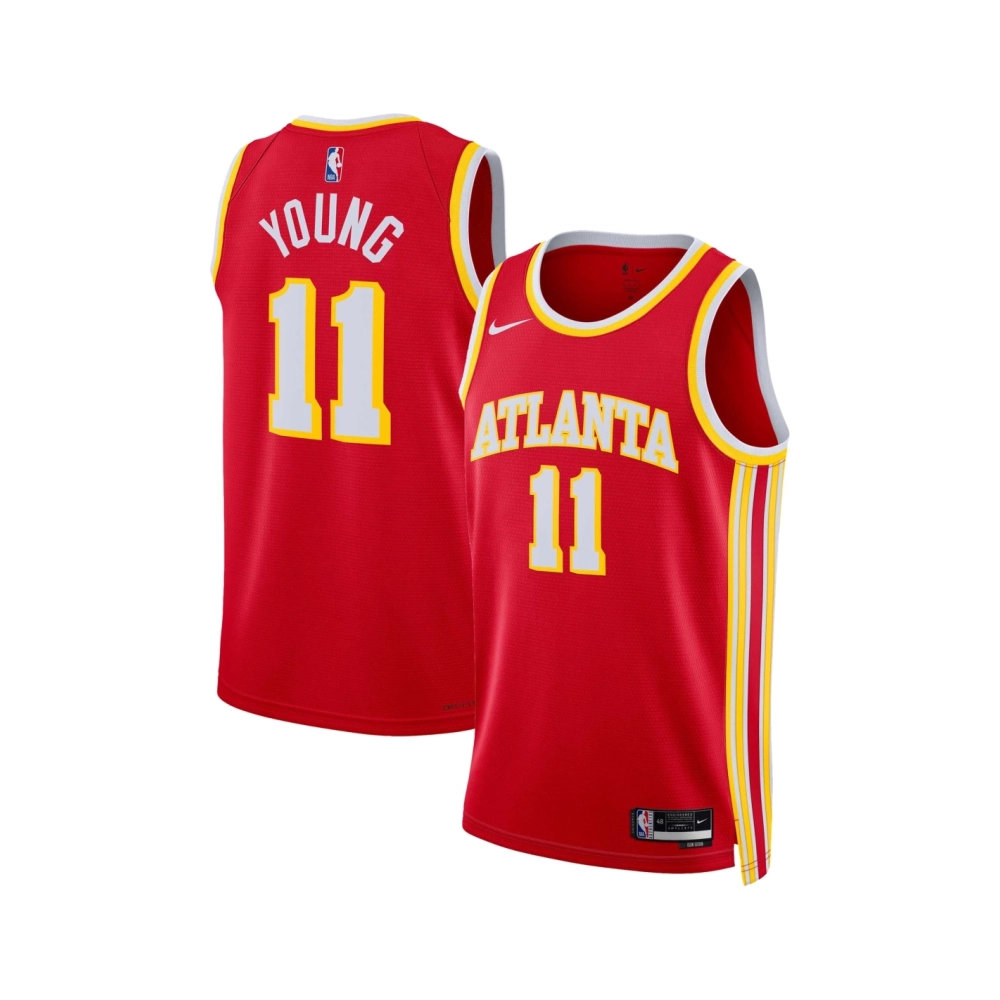 Unisex Atlanta Hawks Trae Young Red Swingman Jersey - Icon Edition,Atlanta Hawks,NBA,JERSEY with free shipping