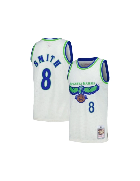 Mens Atlanta Hawks Steve Smith Cream Chainstitch Swingman Jersey,Atlanta Hawks,NBA,JERSEY with free shipping