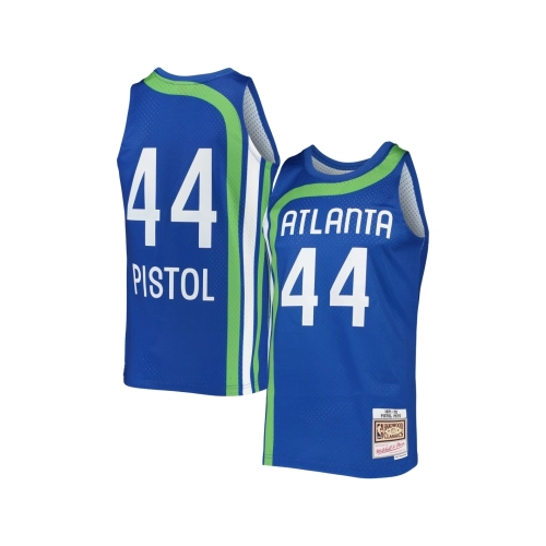 Mens Atlanta Hawks Pete Maravich Blue 1971 72 Hardwood Classics Swingman Jersey,Atlanta Hawks,NBA,JERSEY with free shipping